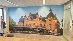 fotobehang historisch gebouw kantoor
